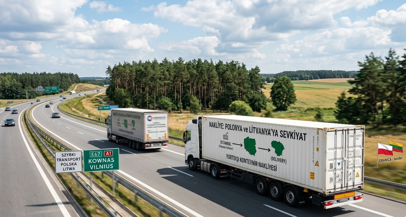 Polonya ve Litvanya'ya 1 Konteynır Malzeme Sevki Yapıldı